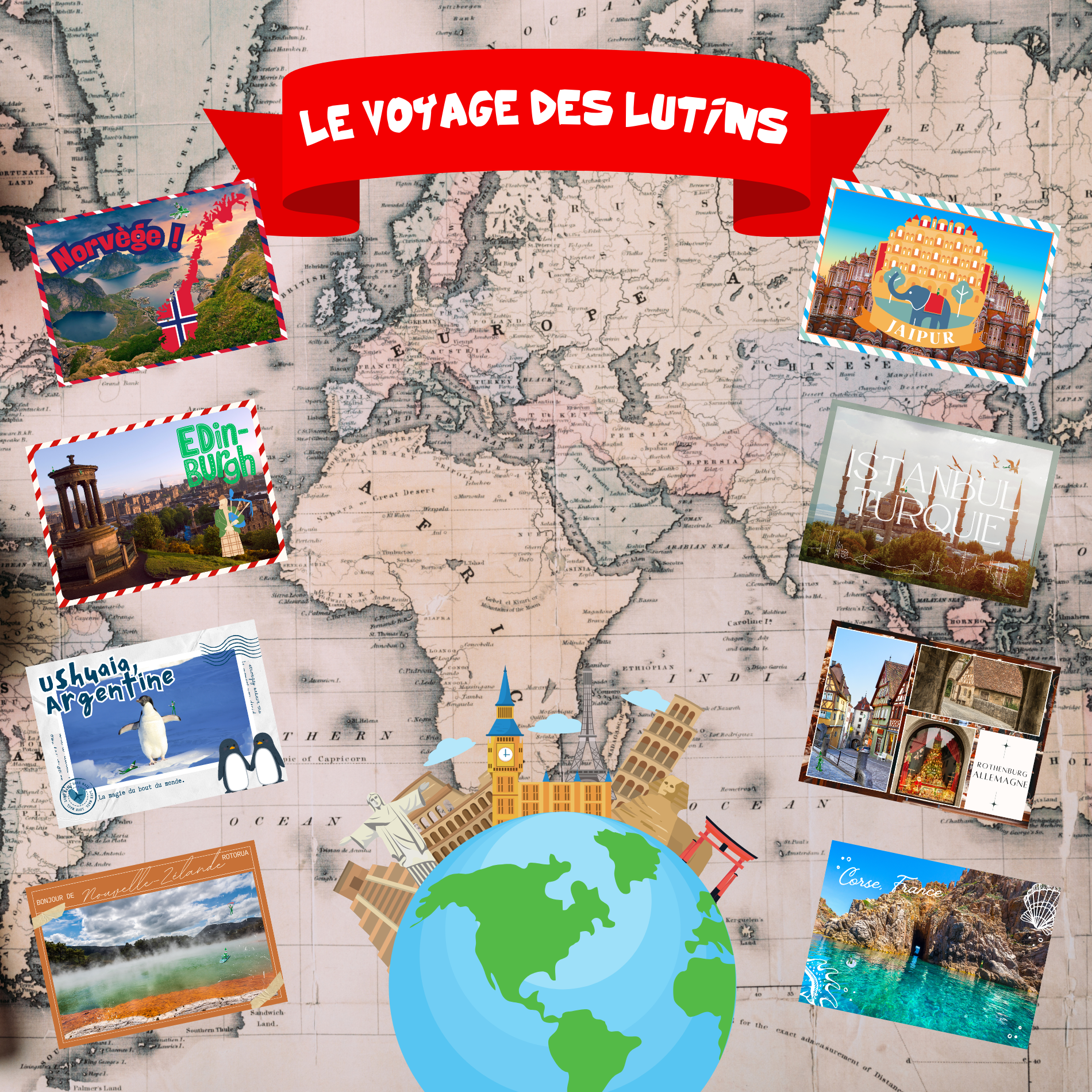 lettre personnalisée lutin farceur avec prénom