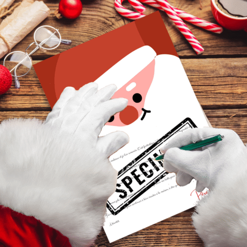 lettre du Père Noël réponse à la liste de cadeaux