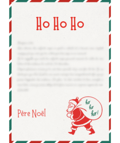 coffret de lettres Père Noël illustrées