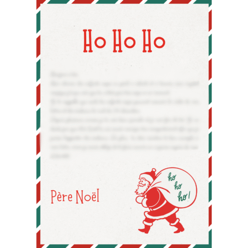coffret de lettres Père Noël illustrées