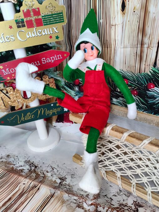 tenue rouge pour lutin garçon