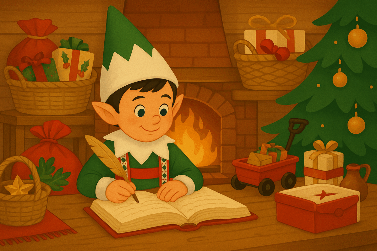 Banniere page panier lutins farceurs de noel